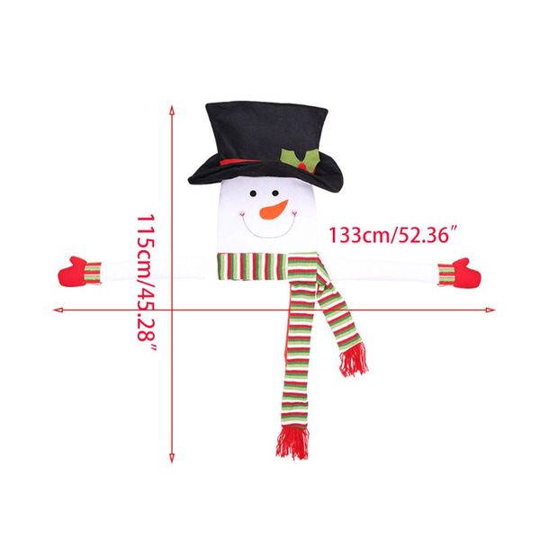 

christmas tree er large snowman hugger hat scarf mittens party decoration 72xf
