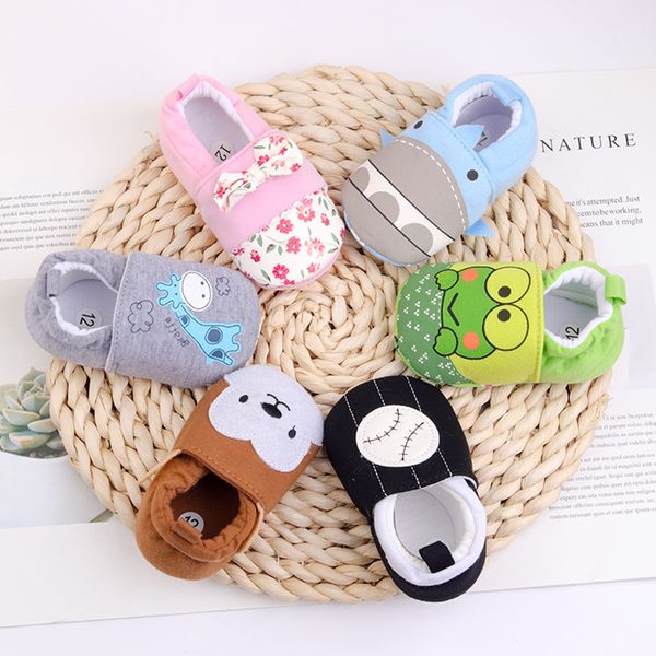 

0-2y baby cartoon first walkers boys fashion shoes girls shoes 3d animal footwear non-slip sole newborn infants toddlers