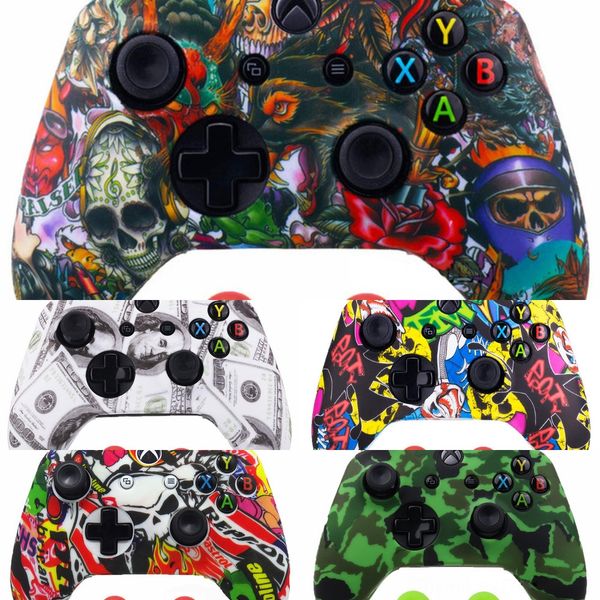 

tx06q new silicone cover case skin for (3 controller 360 camo xbox colors package