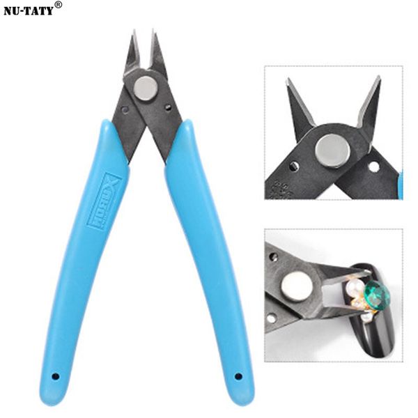 

nu-taty manicure tool wholesale diagonal pliers mini nail scissors unloading drill clips cutting pliers tools, Silver;gold