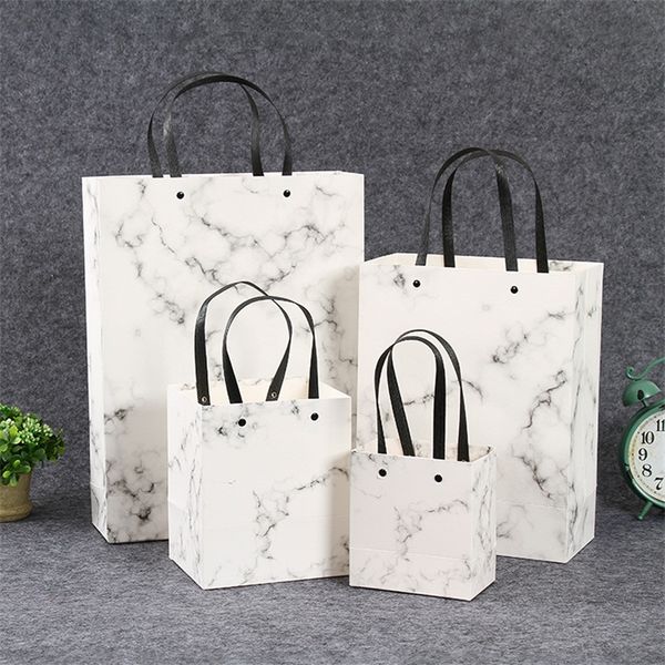 

marbling handbag white cardboard gift clothing packing bag originality fashion packaging bags selling with various patterns 2 63lf4 j1