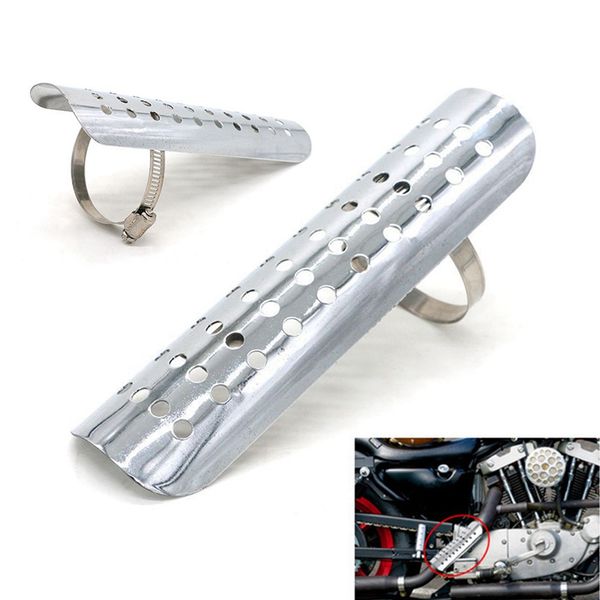 

motorcycle chrome exhaust muffler pipe cover guard for harly