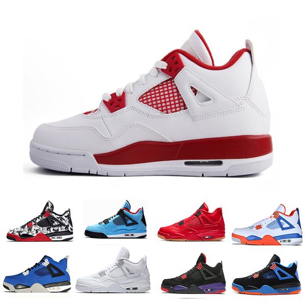 

Alternate 89 4 IV Men Basketball Shoes Red White Singles Day Raptors Cactus Jack Tattoo Pure Money Premium Black Pizzeria 4S Sneakers US8-13