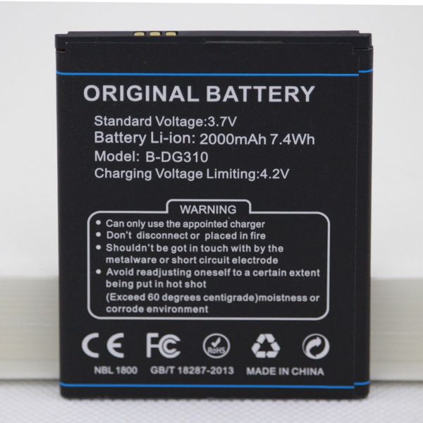 

2000mah b-dg310 replacement mobile phone battery dg310 smartphone built-in battery