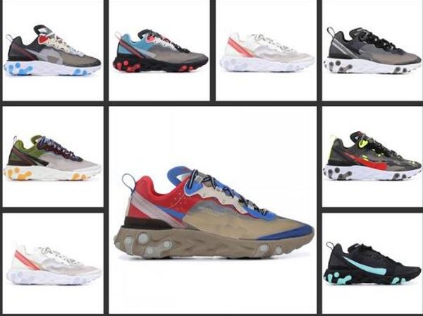 

react element 87 undercover running shoes sail light bone blue chill solar anthracite black designer sports sneakers size 36-45