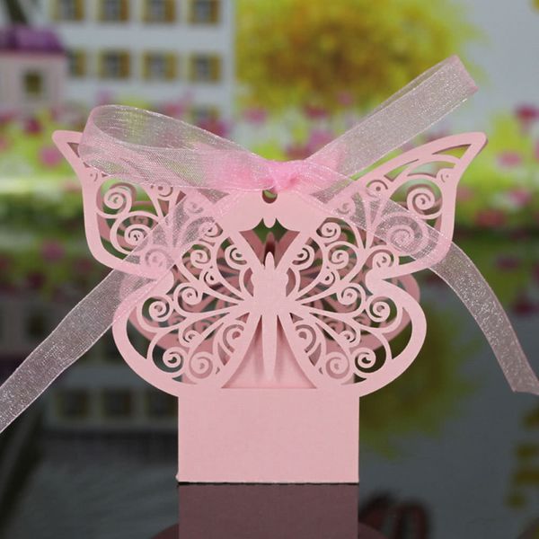 

лазерная резка hollow благосклонности коробки конфеты с лентой baby shower свадебные коммерц бонбоньерки с настольными ленты бумаги