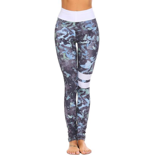 

women fold over waist print stretch height 176cm, bust 88cm, 59cm, hip 90cm tights running sport yoga legging, White;red