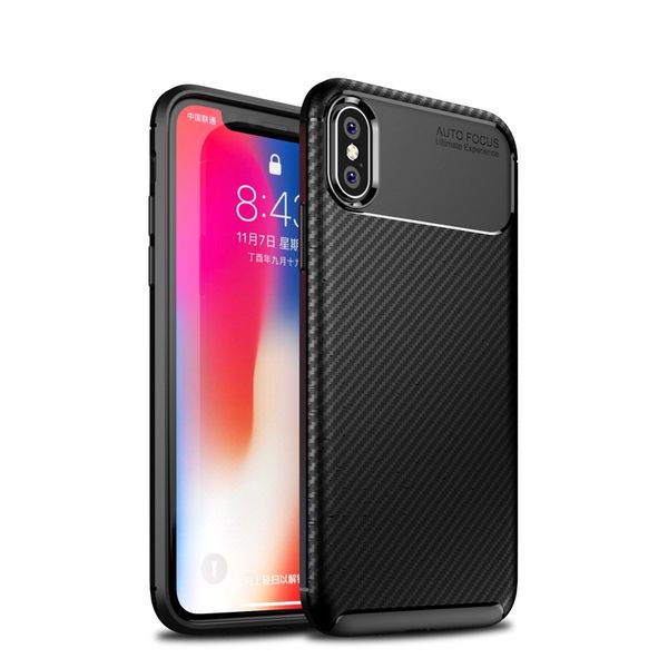 

untuk для iphone x макс чехол mewah serat карбон lembut тонкий тпу силикон чехол для iphone чехол для iphone untuk ponsel untuk х хс х кэпа