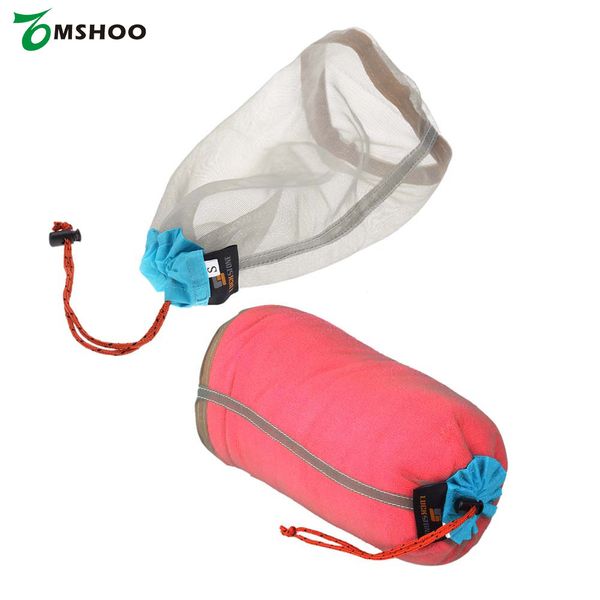

ultralight drawstring mesh stuff sack storage outdoor bag for tavelling camping hike climbing laundry cloth pouch travel kits