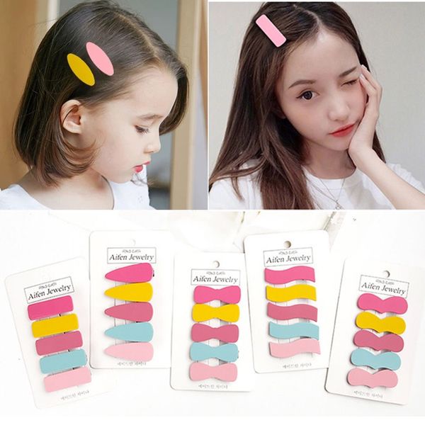 Card Fashion New Women Hairpin Children Colorful Barrettes Korean