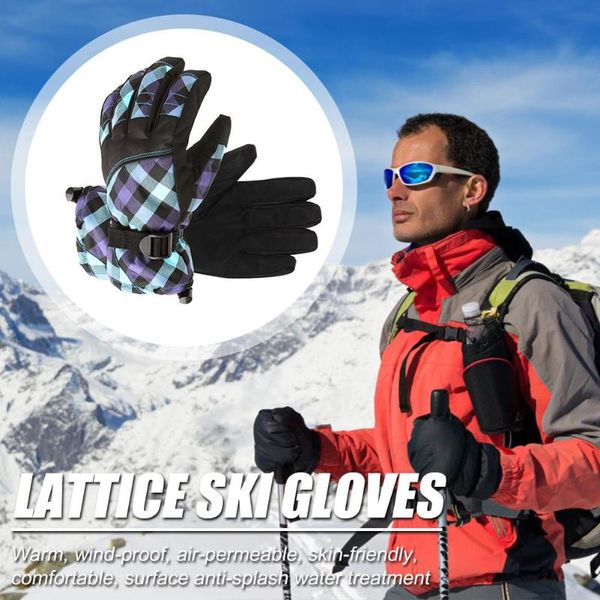 

aotu ski gloves outdoor winter waterproof snowboard mountaineering gloves, Black