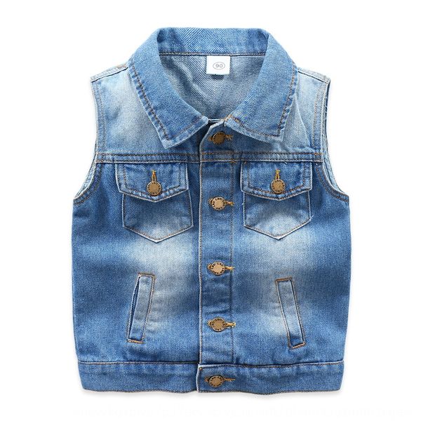

denim waistcoat 2020 autumn clothing fashion children's clothing vest vest children's pure color simple sleeveless waistcoat, Camo