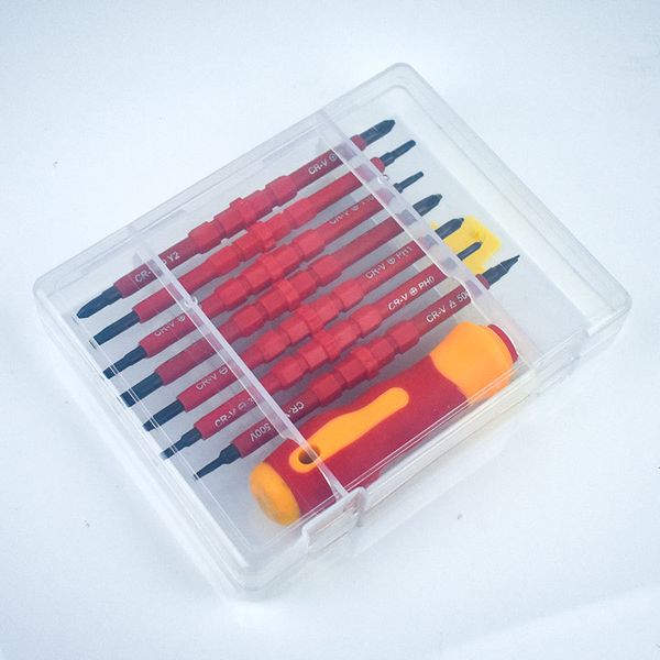 

chrome vanadium alloy steel plum cross hex electrician bit insulation multi-purpose repair tool screwdriver set