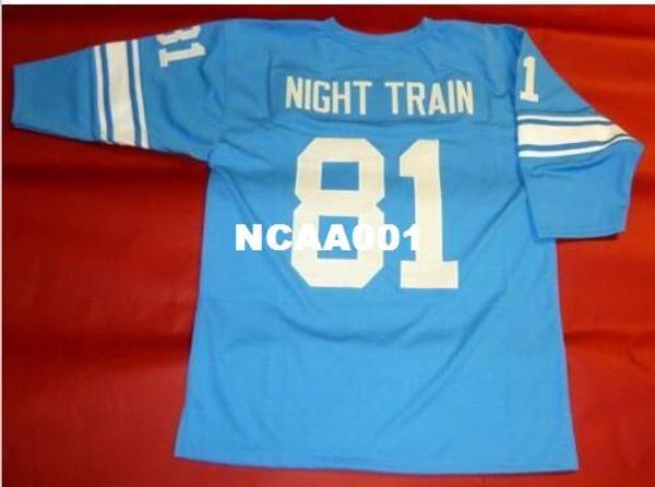 

men #81 dick night train lane retro college jersey size s-4xl or custom any name or number jersey, Black;red