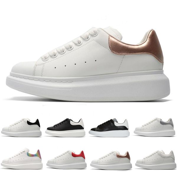 

2019 luxury mens women casual shoes rose gold lace up designer comfort sneakers leather sneakers extremely durable stability size 36-44