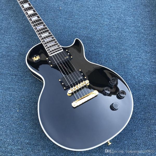 

Том магазин 1958 Black Ebony Накладка Электрогитара Golden Аппаратная Бесплатная доставка