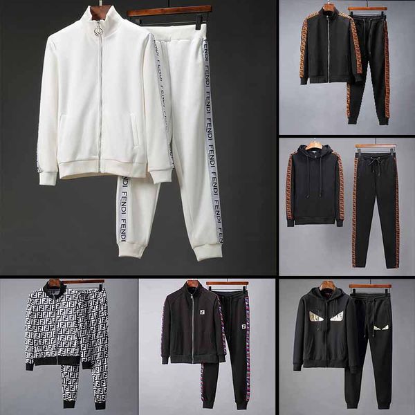 

2018 fa hion de igner brand autumn winter men clothing men cotton track uit letter print embroidery ca ual port uit