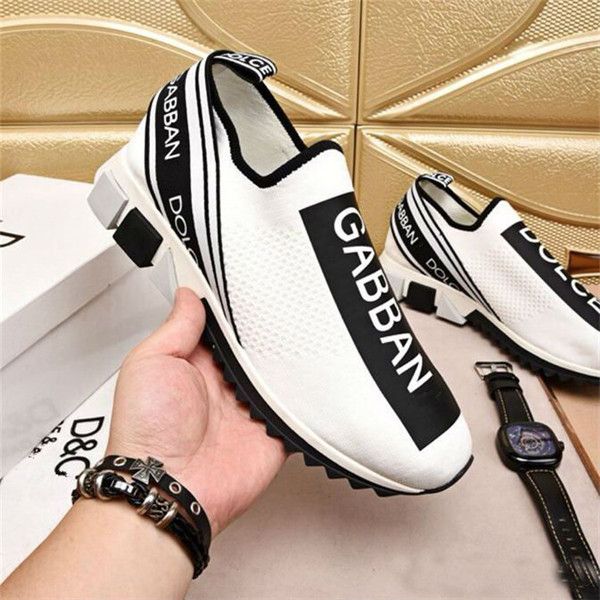 

2019 High Quality DOLCE & GABBANA D.G Unisex Blue Knit Sorrento Sneaker DG Logo Turquoise Mesh Sneakers Running Casual Shoes