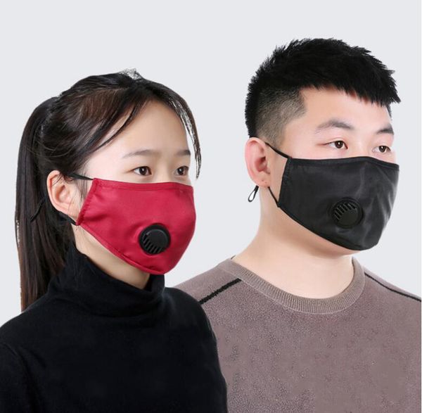 

anti dust face mask 4 colors pm2.5 filter mask reusable breathing valve masks anti pollution mask without filter ljjo7689