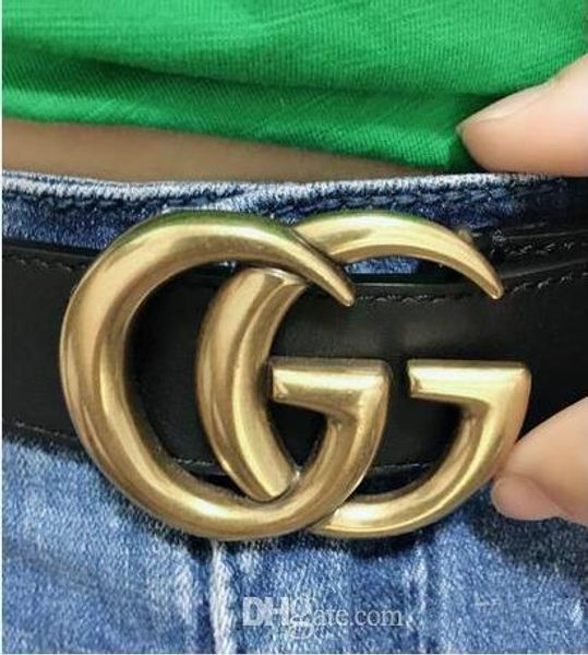 

2018 Big buckle with belt men or women belt High quality belts designer genuine leather belt for men/women belts free shipping