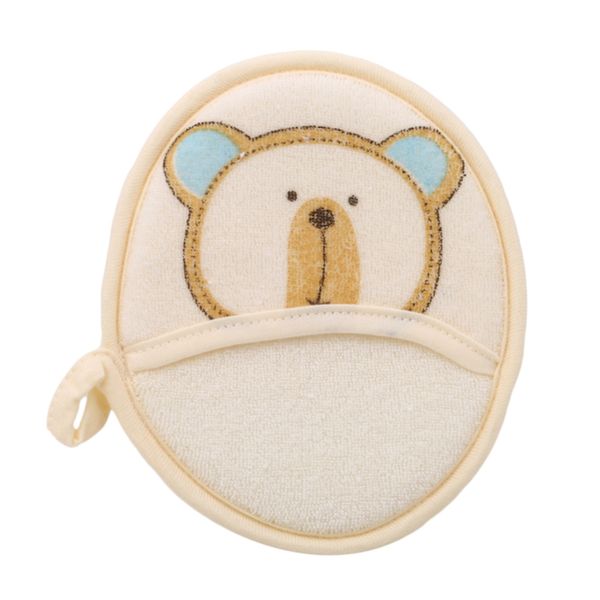 

children cartoon bath brushes bear cotton infant rub sponge gloves baby towel accessory washing body sponge brush