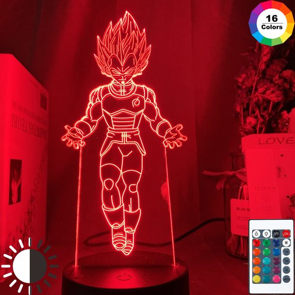 

dragon ball vegeta iv figure led night light touch sensor home decor atmosphere child kids bedroom bedside 3d lamp dragon ball
