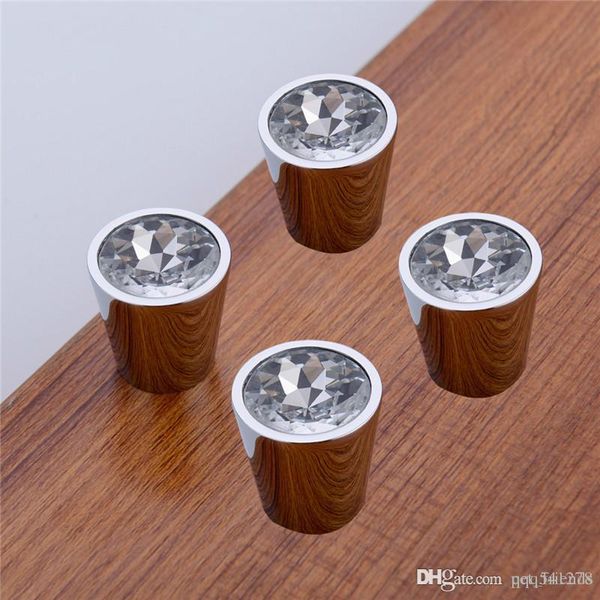 2019 Luxury Czech Crystal Chrome Finish Round Cabinet Door Knobs And Handles Furnitures Cupboard Wardrobe Drawer Pull Handle From Ytf2015 20 65