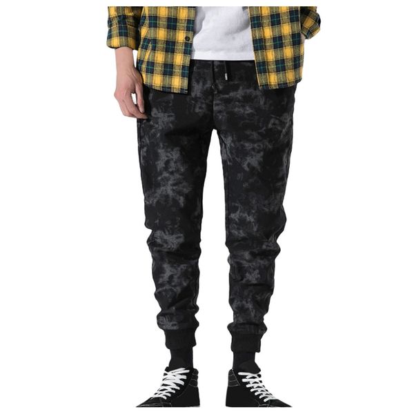 

2019 брюки мужчины streetwear casual открытый карман бич камуфляж брюки длинные тренировочные брюки брюки hombre, Black