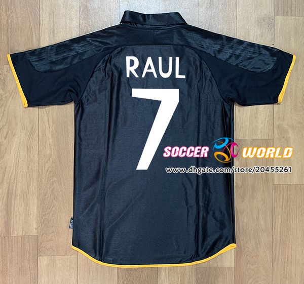 

top 1998 2000 ретро реал футбол джерси реал дома белый raul away редондо r.carlos футбол рубашка классическая camiseta высокое качество, Black;yellow