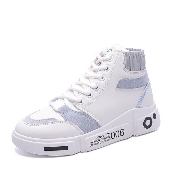 

high-plus velvet sneakers 2019 winter trend thickening warm student casual waterproof wild thick women's cotton shoes, Black