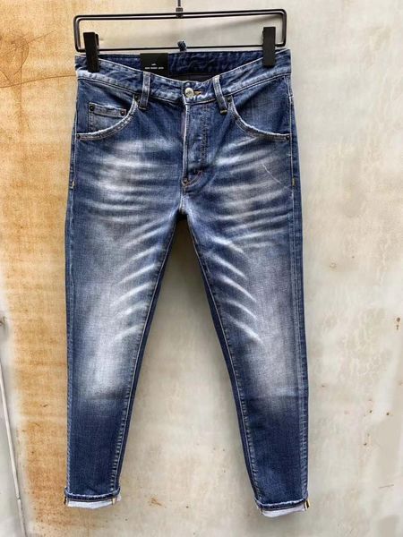 

dsenqi new men jeans ripped for jeans pants biker outwear man pants 926, Blue