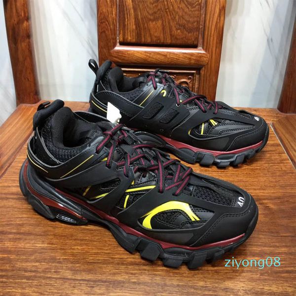 

2019 new color track trainers shoes men womens comfortable breathable mesh nylon cloth track designer shoes size 36-45c3 z08, Black