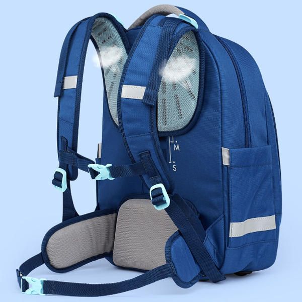 

zhixing 25l kids children backpack rucksack adjustable reflective student school shoulder bag from mijiayoupin - blue