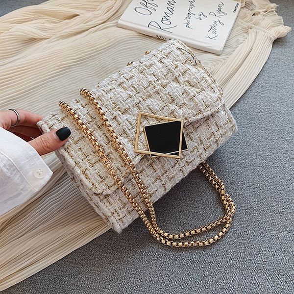 

ins super fire шерстяная сумка женская сумка новая корейская мода цепочка плечо