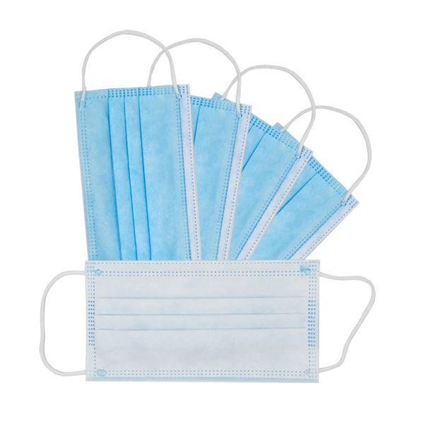 

stock foldable disposable face mask non-woven 3 ply disposable blue face mask face mask