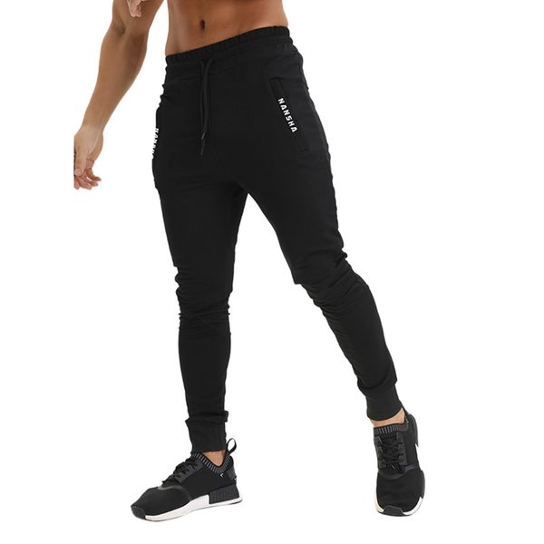 

men long casual sports pants gym hip hop trousers running jogger gym sweatpants #gh30, Black;blue