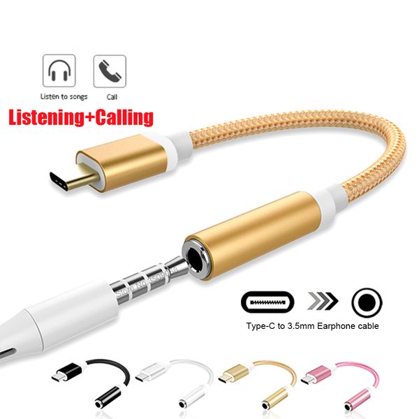 

type-c to 3.5mm earphone cable adapter usb 3.1 type c usb-c male to 3.5 aux audio female jack for samsung huawei xiaomi mi 8 a2