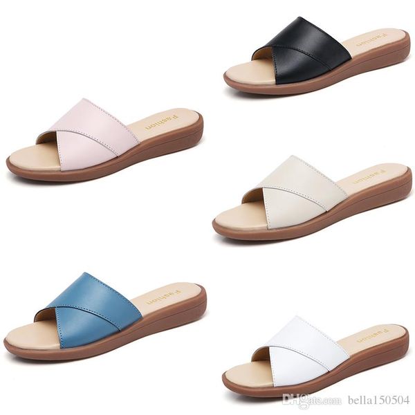 

designer brand women beach slide sandals scuffs slippers ladies white black blue beach fashion slip-on luxury sandals flip flops