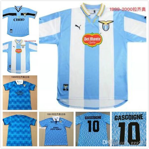 

1991 lazio retro version soccer jersey 1989 1991 lazio immobile sergej lulic luis alberto soccer shirt 99 2000 customized football uniform, Black;yellow