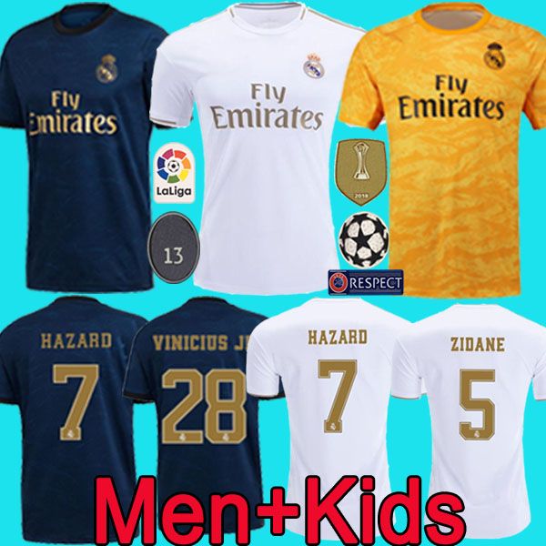 

HAZARD 2019 2020 Real Madrid Maillots de soccer jersey football jerseys de madrid real fútbol player version adult man woman kids boy s