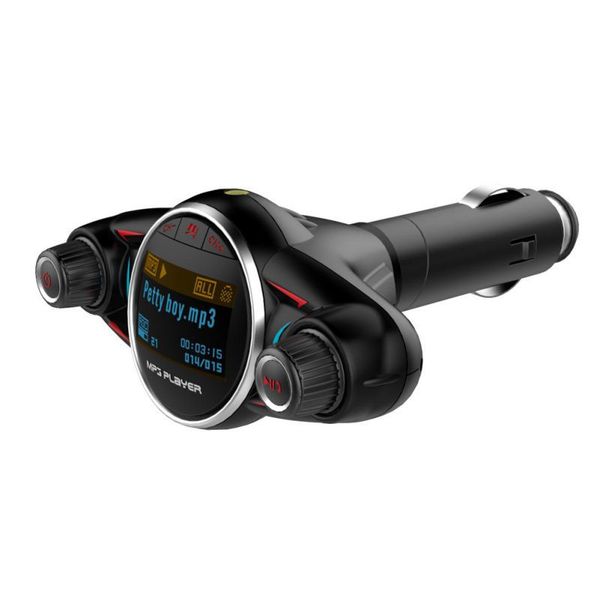 

onewell 1.3 inch lcd screen display 2.1a double usb charger wireless bluetooth fm transmitter car kit mp3 player