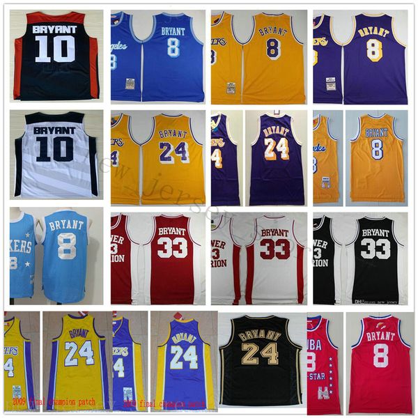

wholesale stitched jersey 8bryant24bryan man 10bryant33bryan black white purple yellow red jerseys ing, Black;yellow