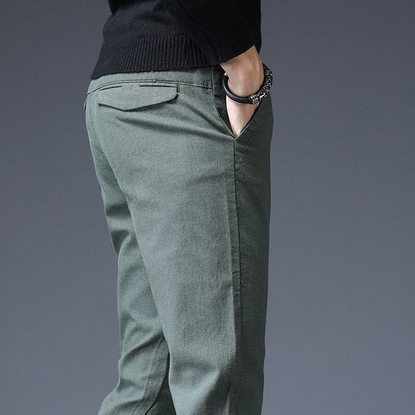 

men's pants men casual spring summer fashion multi color slim long straight male pocket trousers pantalon hombre, Black