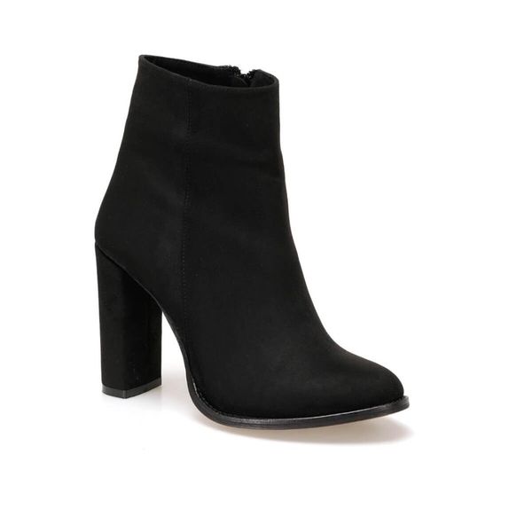 

manche black female high-heeled boots butigo