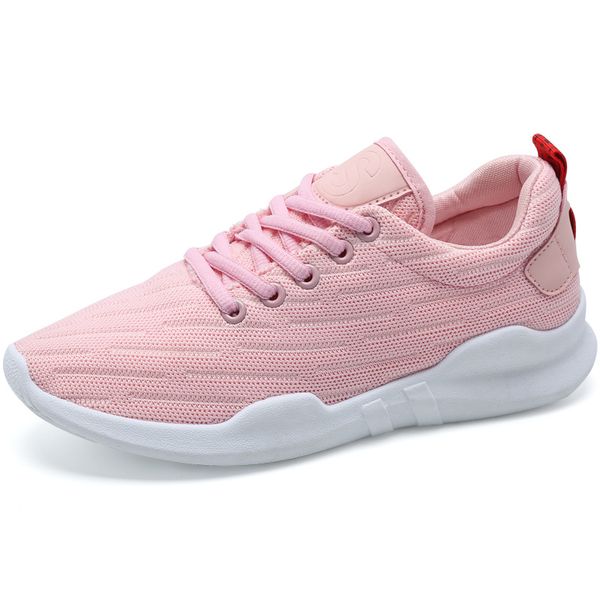 

2019 women's shoes large size air mesh sneakers platform shoes female korean ulzzang gilrs thick-soled students casual, Black