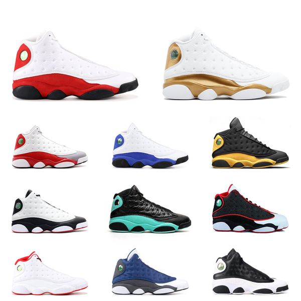 

13s playground men basketball shoes 13 jumpman black cat cap and gown bred lucky olive green mens trainers sports sneakers