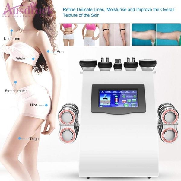 

new arrival 6 in 1 ultrasonic cavitation vacuum radio frequency lipo laser ems microcurrent pn slimming machine for spa salon