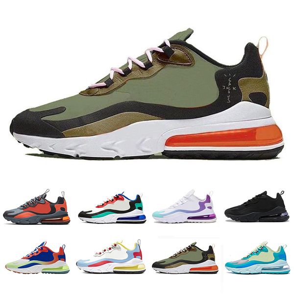 

Travis Scotts II Grey and Orange Sug8r Free BAUHAUS React men women running shoes Bright Violet mens trainer sports AIR sneakers 36-45