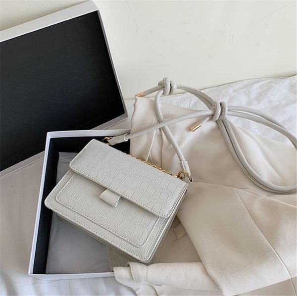 

new crocodile print version single shoulder across fashion simple small square bag ph-cfy20051945