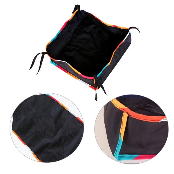 

outdoor universal accessories baby pushchair large capacity shopping stroller storage bag organizer with strings bottom basket